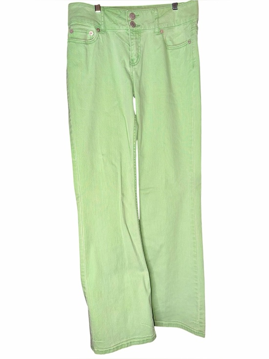 LONDONJEAN Denim - LONDONJEAN Stretch Premium Quality Denim PastelGreen FlareJeans Sz 10—#145